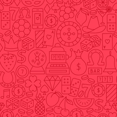 Casino Line Seamless Pattern