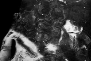 Fototapeta na wymiar Black and White Water Abstract no2