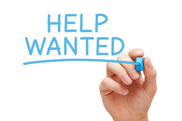 Help Wanted Announcement Employment Concept