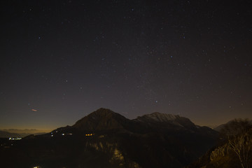 Sunset at Due Mani peak