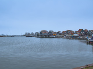 Naklejka premium Fishing village of Volentheim in the Netherlands