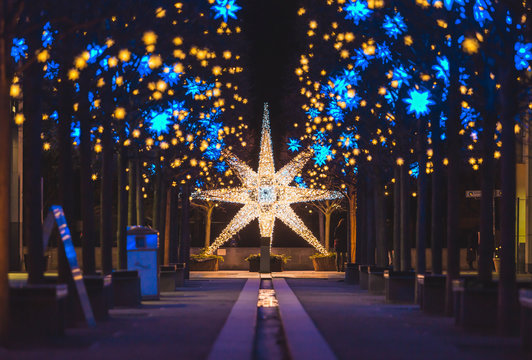 Germany, Berlin, Christmas decoration, Moravian star