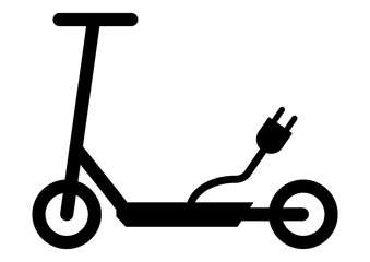 gz340 GrafikZeichnung - siwb548 SignIsolatedWhiteBackground siwb - german - Elektrokleinstfahrzeuge: e-scooter - english: electric scooter - simple template - DIN A4 - xxl g7268 © fotohansel