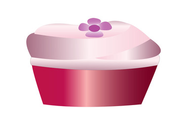 cupcake cartoon illustration vector