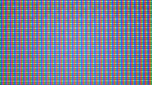 Close-up of the Monitor's Pixels