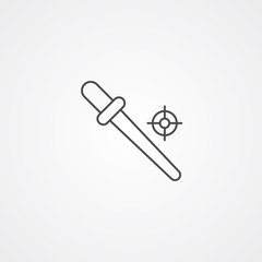 Dropper tool vector icon sign symbol