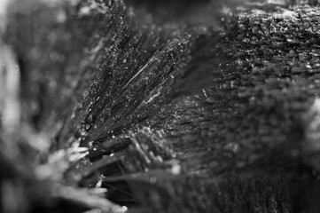 Abstract Black-and-white background. Texture natural Minerals. Crystal. Macro