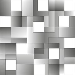 Squares abstract white and grey background. EPS 10