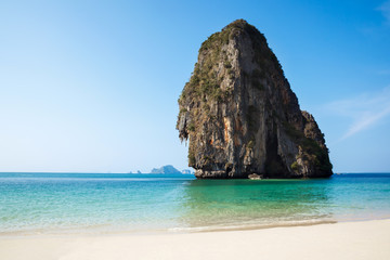 Fototapeta premium Railay beach in Krabi Thailand. Exotic background