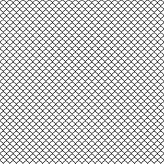 Seamless black abstract pattern. Fish scale. Japanese style. Swatch is included in EPS file. © Svetlana Parshakova