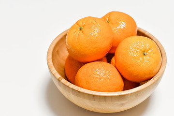Tangerines in a plate