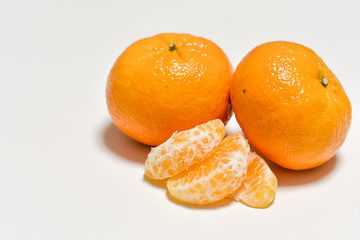  tangerine slices, tangerines, fresh fruit