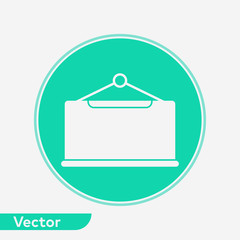 Blackboard vector icon sign symbol
