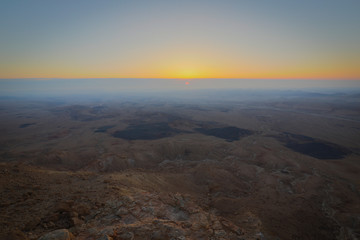 Sunrise over the Ramon Crater, Israel