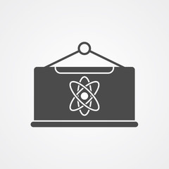 Blackboard vector icon sign symbol