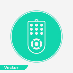 Remote control vector icon sign symbol