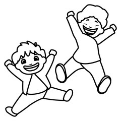 happy fat boys celebrating