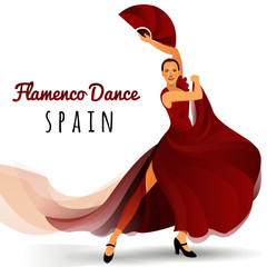 Flamenco dance - obrazy, fototapety, plakaty