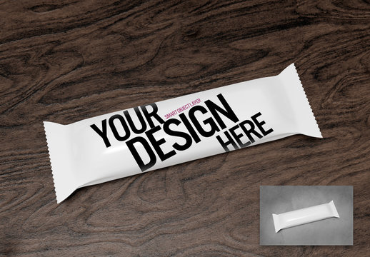 Snack Bar Packaging Mockup
