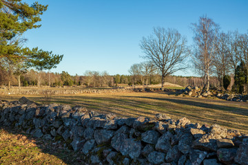 Old stone wall at pasture © Björn Kristersson