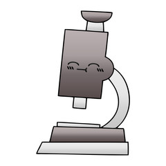 gradient shaded cartoon microscope