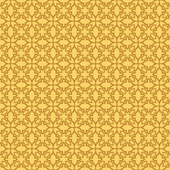 Modern Stylish Geometry Seamless Pattern Art Deco Background. Luxury Texture For Wallpaper, Invitation. Vector Illustration. Orange color