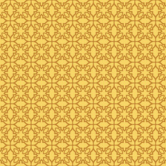 Fototapeta premium Modern Stylish Geometry Seamless Pattern Art Deco Background. Luxury Texture For Wallpaper, Invitation. Vector Illustration. Orange color