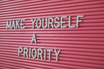 Blackboard with different phrases and quotes