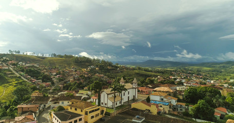 Fototapeta na wymiar Aerial imagery of Conceição do Mato Dentro