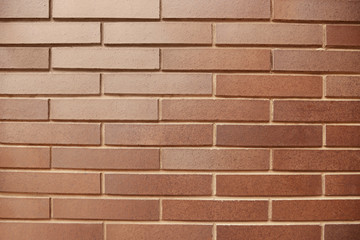 Old red brick wall background texture