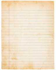 Aging Vintage Lined Paper