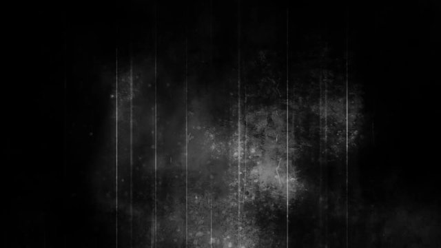Black and white grunge effect overlay element or background loop
