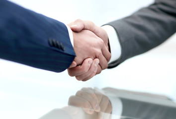 Business men making handshake. Business concept.