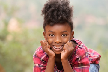 African American Happy Girl