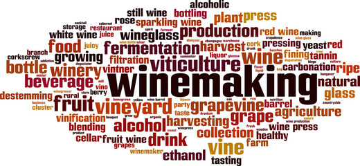 Winemaking word cloud