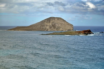 Rocky Coast of Oahu Island, Hawaii, USA