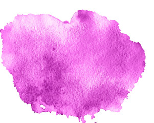 Colorful abstract watercolor texture stain with splashes and spatters.