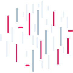 colored vertical lines on white background with red accent