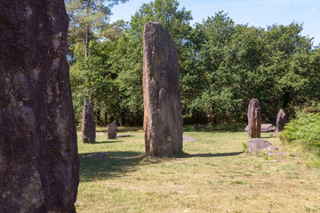 Menhirs et mégalithes - site mégalithique de Monteneuf en Bretagne