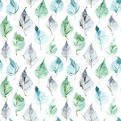 Foliate watercolor pattern