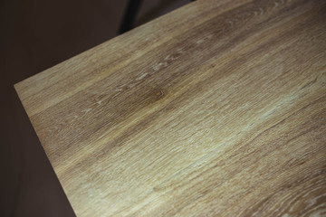 wooden table made of solid oak.