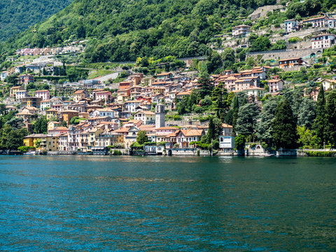 Italy, Lombardy, Lake Como, Carate Urio, townscape