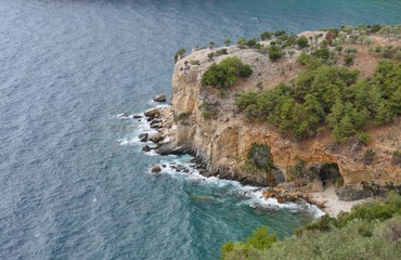 Greece, Tassos island. Sea, mountains, beautiful sunny day