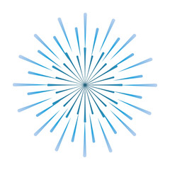 Obraz premium sunburst circular isolated icon