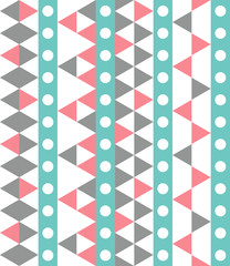 Seamless geometric pattern. Ethnic seamless pattern. Tribal background. Seamless abstract triangle geometrical background. Infinity geometric pattern. Vector illustration.