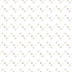 Seamless pattern with stars on white background. Vector illustration.