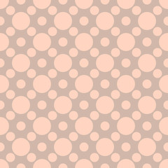 Colorful round seamless pattern. Dotted background. Vector illustration.