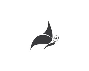 Fototapeta premium Butterfly logo template