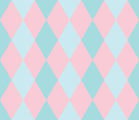 Seamless geometric pattern. Rhombus background. Vector illustration. 