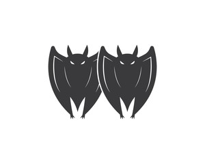 bat ilustration vector icon logo